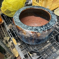 火鉢　大きめ　メダカ　金魚 直径42センチ 高さ32センチ 大きめの火鉢です。の画像