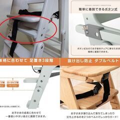 2-1-1　未使用/新品　 ベビーチェア 2WAY 折り畳み テーブル付き 高さ調節 ベビーチェアー キッズチェアー ハイチェア ハイチェアー ローチェアー チェアー　アウトレット　の画像