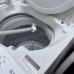 🟧洗濯機番号87 SHARP 2022年製 5.5kg 大阪府内全域配達無料 設置動作確認込み 保管場所での引取は値引きしますの画像