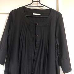 （ローウェーズファーム）紺茶色のワンピースの画像