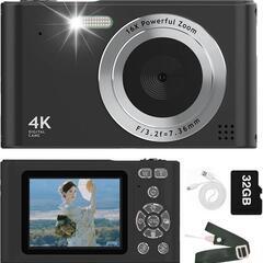 デジタルカメラ デジカメ 4800万画素 トイカメラ 初心者向け 32G付属の画像