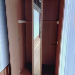 木製クローゼット（中古美品）の画像