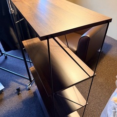 オープンシェルフ 4段 ブラウン・ブラックの画像