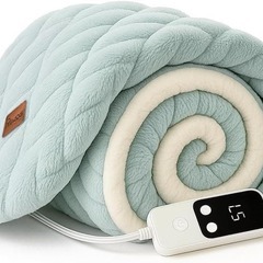 電気毛布 ひざ掛け 電気ブランケット 超滑らか触感 厚手保温 ふわとろの画像