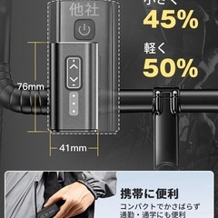 自転車 ライト13段階調光 ヘッドライト USB-C充電式 ロードバイクの画像