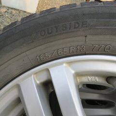 引取限定　ホンダゼスト165/65-13　ホィール（タイヤはおまけ程度）の画像