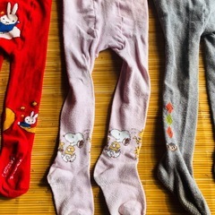 女児タイツ3点セット　サイズ85の画像