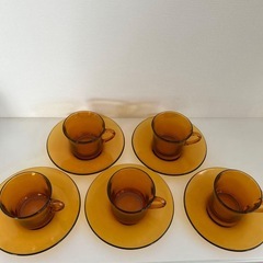 DURALEX カップ＆ソーサー ティーカップ　5客の画像