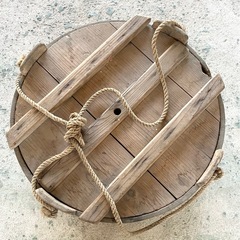 昭和レトロ　木製　木樽　桶の画像