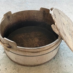 昭和レトロ　木製　木樽　桶の画像