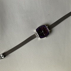 11月2日終了 アニエスベー 腕時計 7N82-0CH0 クオーツ パープル レディース agnes b.の画像