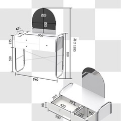韓国風ドレッサーの画像