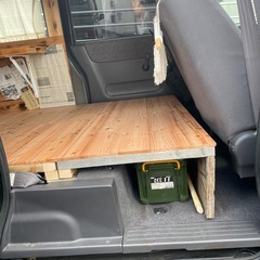 軽自動車　バモス　軽キャンピングカー　車中泊　サーフィンの画像