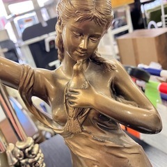 ロ 2510-655 CITIZEN 女神 振り子時計 通電確認済み ※裏面に記名有り 中古の画像