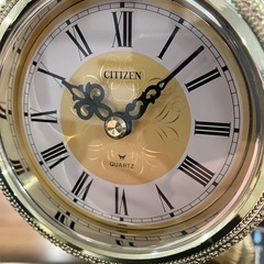 ロ 2510-655 CITIZEN 女神 振り子時計 通電確認済み ※裏面に記名有り 中古の画像