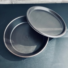 電子レンジ調理器具　電子レンジで焼き料理　2点セットの画像