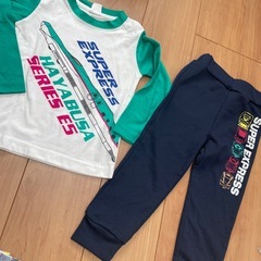 プラレール　新幹線　子供服　パーカー　トップス　レギンスの画像