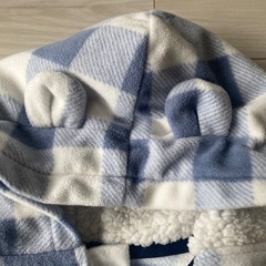 ジャンプスーツ　カーターズ　80 くま　チェックの画像