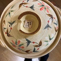決まりました)土鍋　蒙古焼　未使用品 の画像