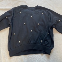 GRL　パール裏起毛スウェットトップス[pm346]の画像