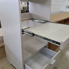 J1702【リユースのサカイ柏店】IRIS OHYAMA　アイリスオーヤマ　キッチンボード　KBD-500　オフホワイト　クリーニング済み　参考価格12,170円の画像