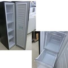 スリム冷凍庫 105L 2024年製 幅36cm アクア SLIM FREEZER スリムフリーザー シルバー AQF-SFA11P-S AQUA 札幌 西野店の画像