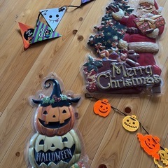 インテリア　クリスマス　サンタさん　リース　ハロウィン　ガーランドの画像