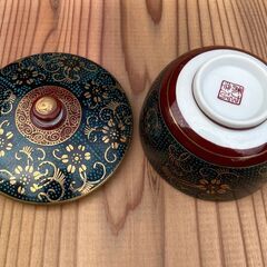 九谷焼 蓋付汲出茶碗  蓋付き湯呑み5客セットの画像