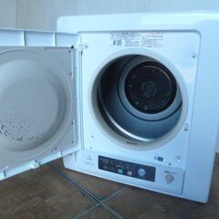 【中古】日立 除湿形 衣類乾燥機 DE-N50WV 乾燥容量 5kg ふんわりガード エアハッチ これっきりボタン 難有の画像