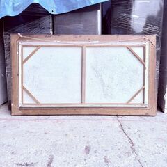 【‼️✨大幅値下げ✨‼️】🌳森と湖の風景画 木製額縁付き 約140×80cm 現状品の画像