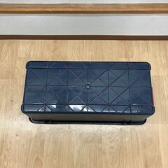 stp-3494　カラーボックス　78×36×33cm　収納ケース　収納ボックス　収納　箱　蓋付き　フタ　物置　ケース　屋外　グレー　ダークブルー　コンテナの画像