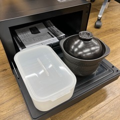 電子レンジ コイズミ 2021年製 自動あたため 縦開き ブラック 付属品多数の画像