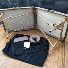 整体/エステ 木製折りたたみマッサージベッド V-004 ポータブル キャリーバッグ SEVEN BEAUTY の画像