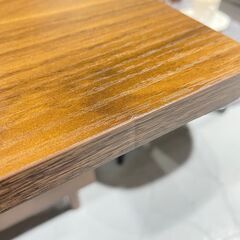 G28★モデルルーム品★昇降式ローテーブル リフトアップ センターテーブル W89cm ウォルナット 木目調 収納 の画像