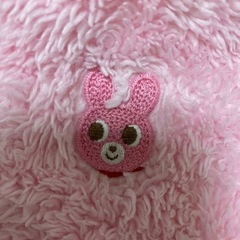 ミキハウス ベビー うさぎ耳フード付きポンチョの画像