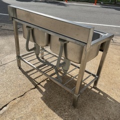 サンウェーブ 業務用 ステンレス製 2槽シンク 流し台 シンクの画像