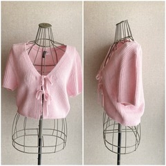 H&M/ピンクニットカーディガン 未使用品の画像