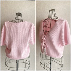 H&M/ピンクニットカーディガン 未使用品の画像