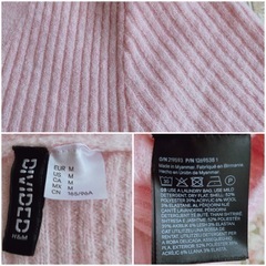 H&M/ピンクニットカーディガン 未使用品の画像