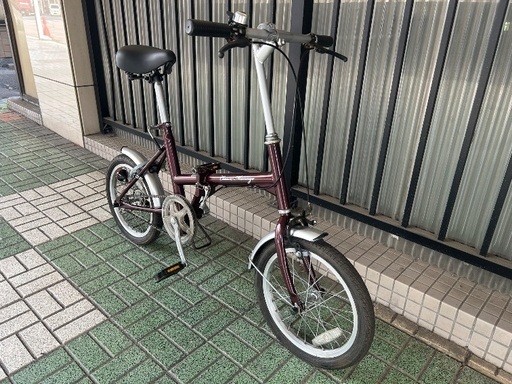 ?折りたたみ自転車 16インチ カギ・ライト付き