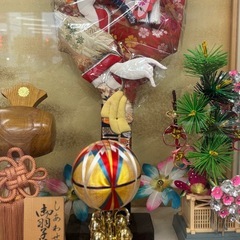 美品　大　ガラスケースの羽子板の画像