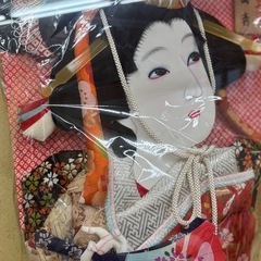 美品　大　ガラスケースの羽子板の画像