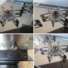 【中古】リンナイ デリシア 都市ガス ビルトインコンロ＆電子コンベック ガスオーブン 電子レンジ 幅75cm RSR-S52E-ST RHS71W31E13VCSTWの画像