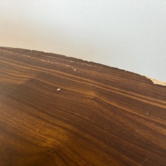 オーバルデザイン　楕円こたつローテーブル ブラウンの画像