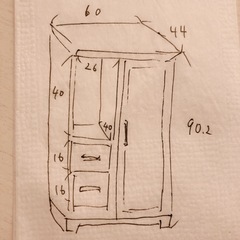 オシャレ収納棚の画像