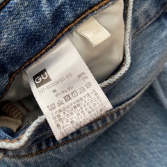 GU デニム　ジーンズ　sサイズの画像