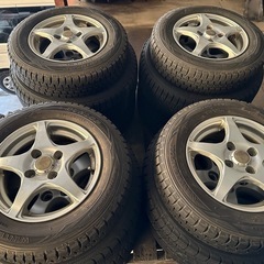 履き始めにどうですか ★ダンロップ★ウインターマックスWN01★145/80R13★スタッドレスホイールセット★ の画像