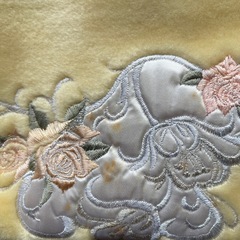 イヴ・サンローラン　ボアシーツ　２枚セット　ベージュ の画像