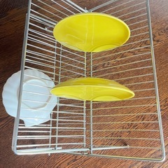 ヴィンテージ★ディッシュスタンド　お皿立て　折り畳み式★ 水切り キッチン　収納に♪　の画像