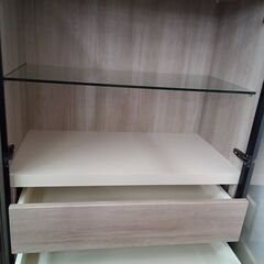 ★リユースのサカイ水戸店★キャビネットライトブラウンH165×D46×W80クリーニング済みMT5998の画像